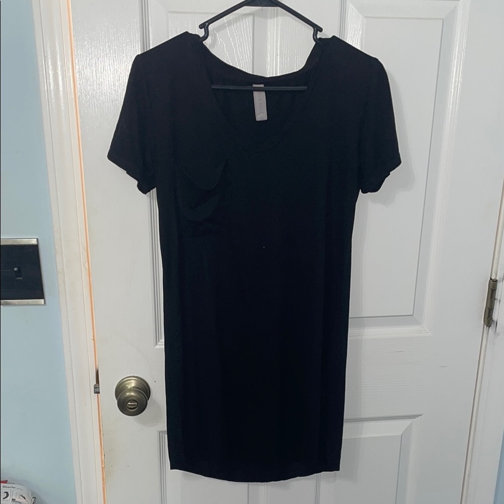Altar'd State Black T-Shirt Dress